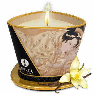Bougie de massage lueur et caresses - Désir Vanille