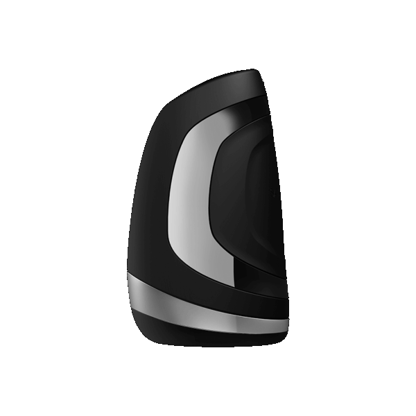 Men Heat Vibration - Noir et Argent Masturbateur Satisfyer – Image 5