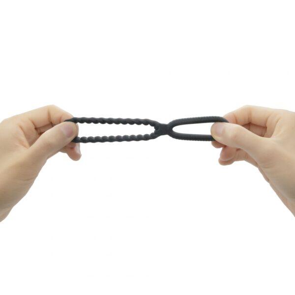 Cockring Dual ring Dorcel - Noir – Image 5
