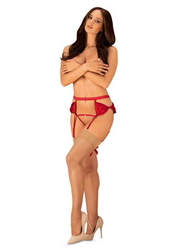 Rubinesa Porte-jarretelles - Rouge – Image 10