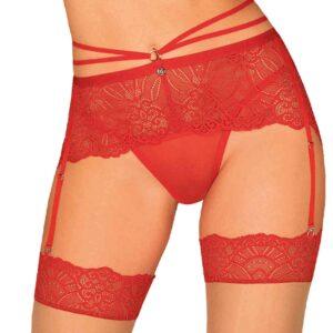 Loventy Porte-jarretelles - Rouge