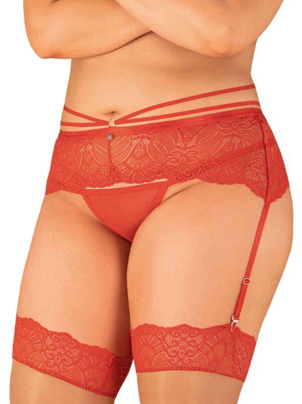 Loventy Porte-jarretelles - Rouge – Image 6