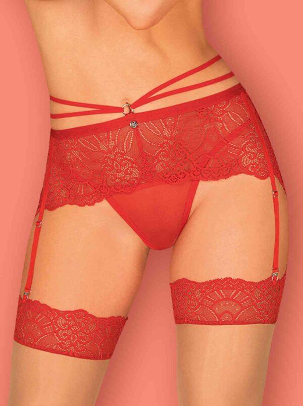 Loventy Porte-jarretelles - Rouge – Image 10