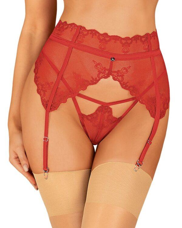 Lonesia porte jarretelles rouge – Image 3