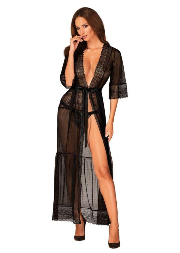 Estiqua peignoir noir – Image 4