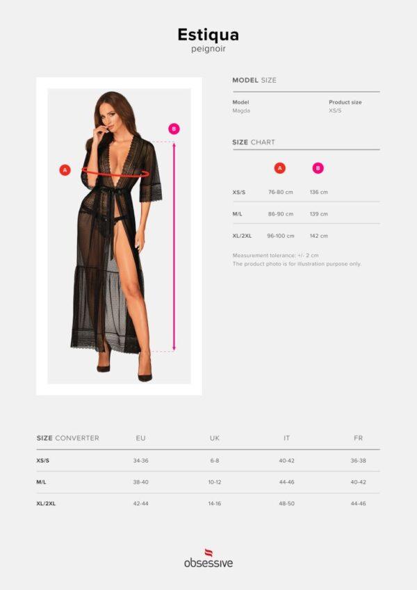 Estiqua peignoir noir – Image 10