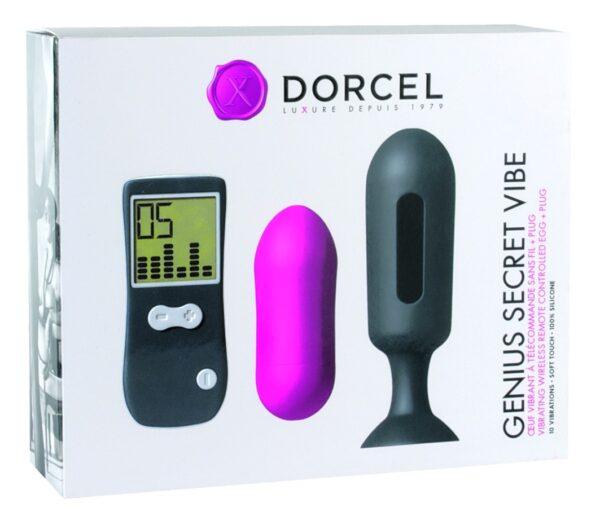 Oeuf Vibrant et Plug Genius Secret Vibe - Rose et Noir – Image 3