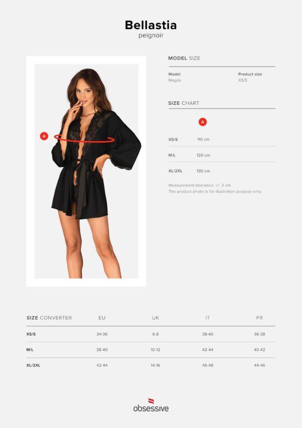 Bellastia peignoir - Noir – Image 10