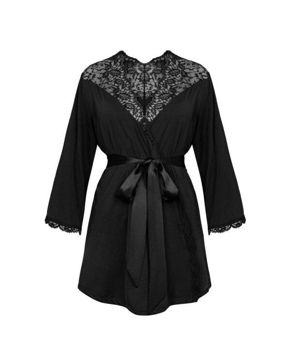 Bellastia peignoir - Noir – Image 8