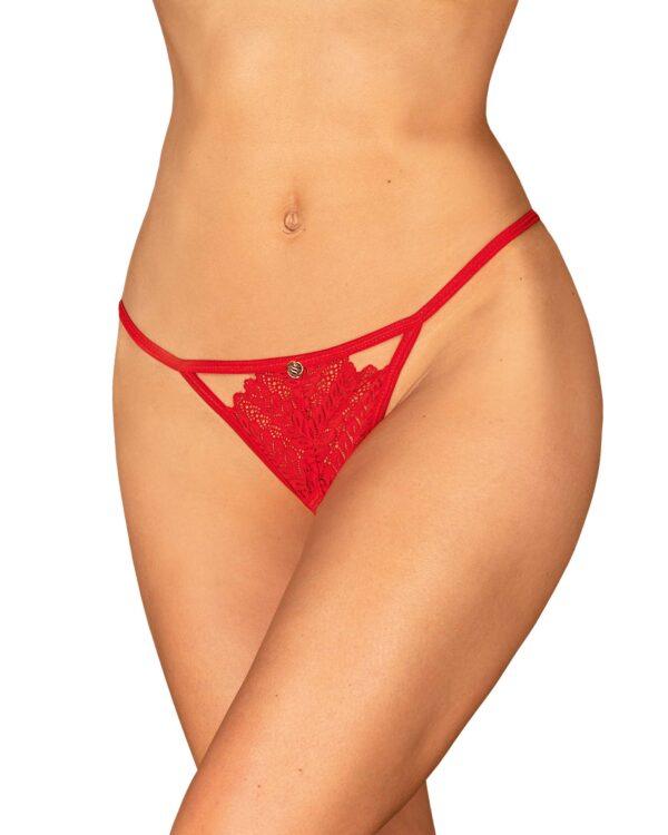 Ingridia string ouvert - Rouge – Image 4