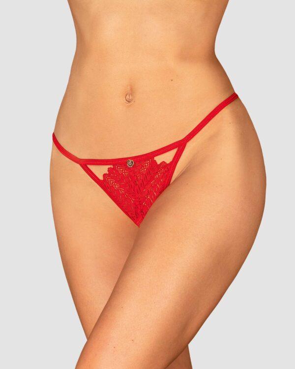 Ingridia string ouvert - Rouge – Image 10