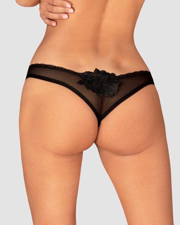 Latinesa string ouvert - Noir – Image 7