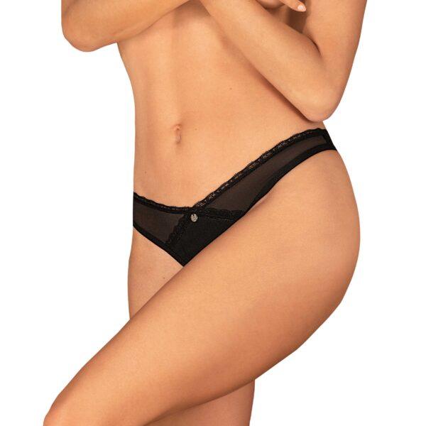 Latinesa string ouvert - Noir – Image 8