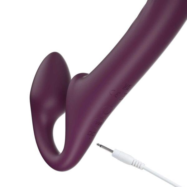 Bliss Strap-on tête rotative télécommandé - Bordeaux – Image 4