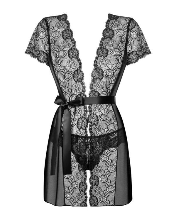 Alluria Peignoir - Noir – Image 5