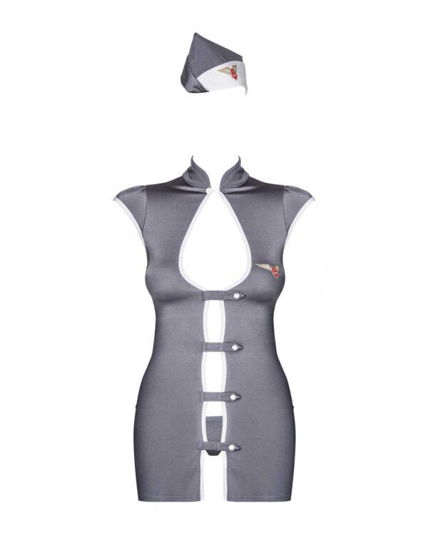 Stewardess Costume 3 pcs - Gris – Image 5