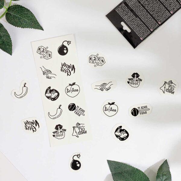 Spicy collection - Tatouages temporaires pack de 10 – Image 6