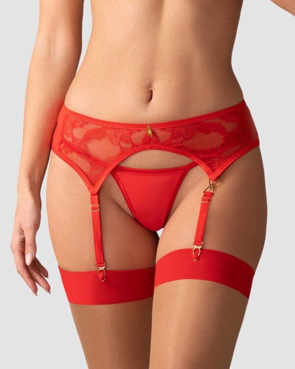 Aliosa porte-jarretelles - Rouge – Image 5