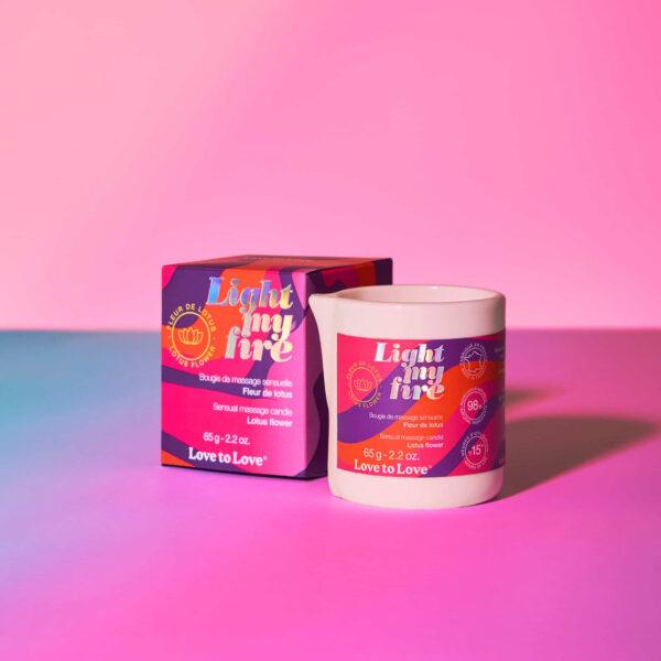 Light My Fire bougie de massage Fleur de lotus 65G – Image 3