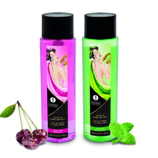 Gel de bain douche Shunga - Cerise givrée 370 ml – Image 3