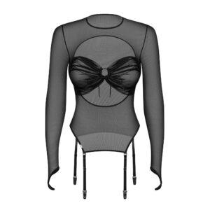 Aurorium blouse à manches longues noires