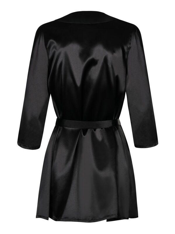 Satinia Peignoir - Noir – Image 5