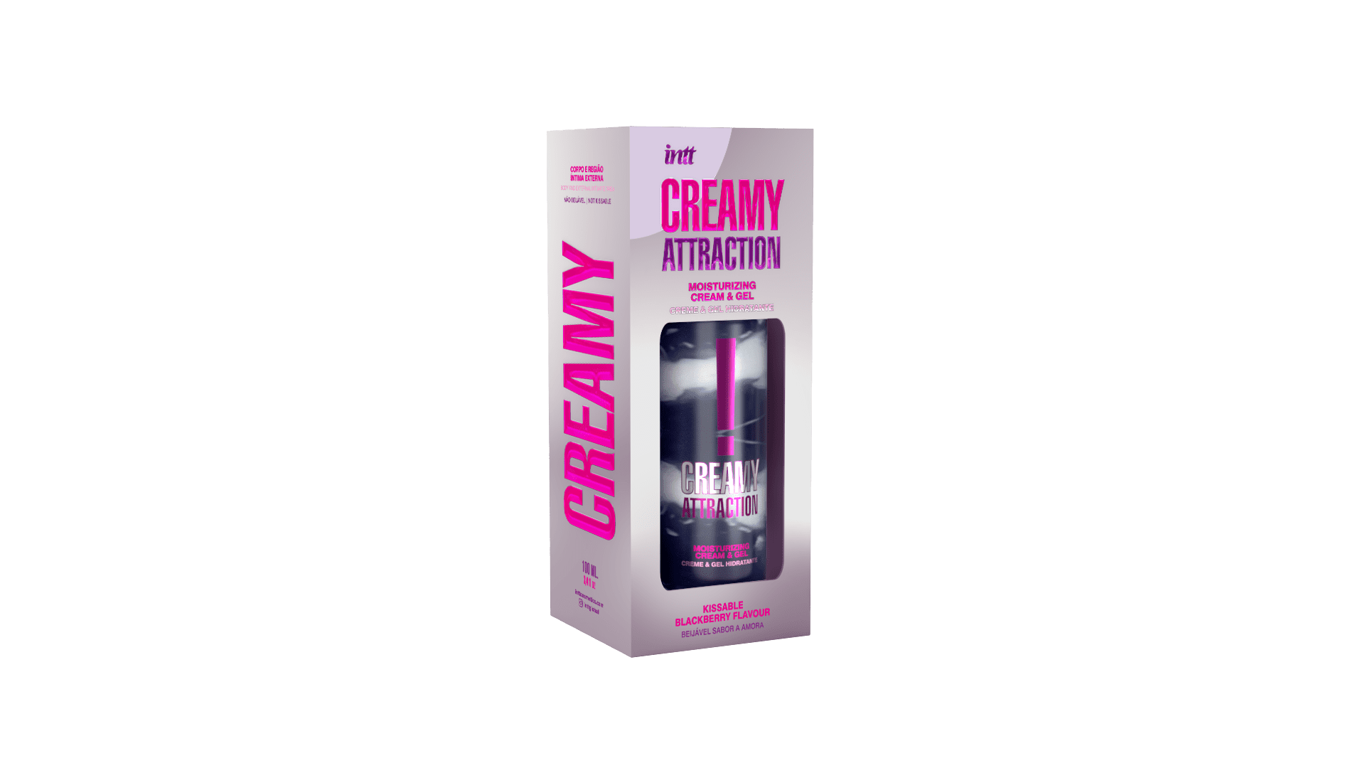 Creamy attraction - Crème et gel de massage embrassable à la mûre – Image 3