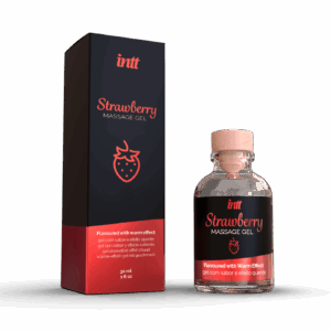 Massage gel fraise - Gel embrassable