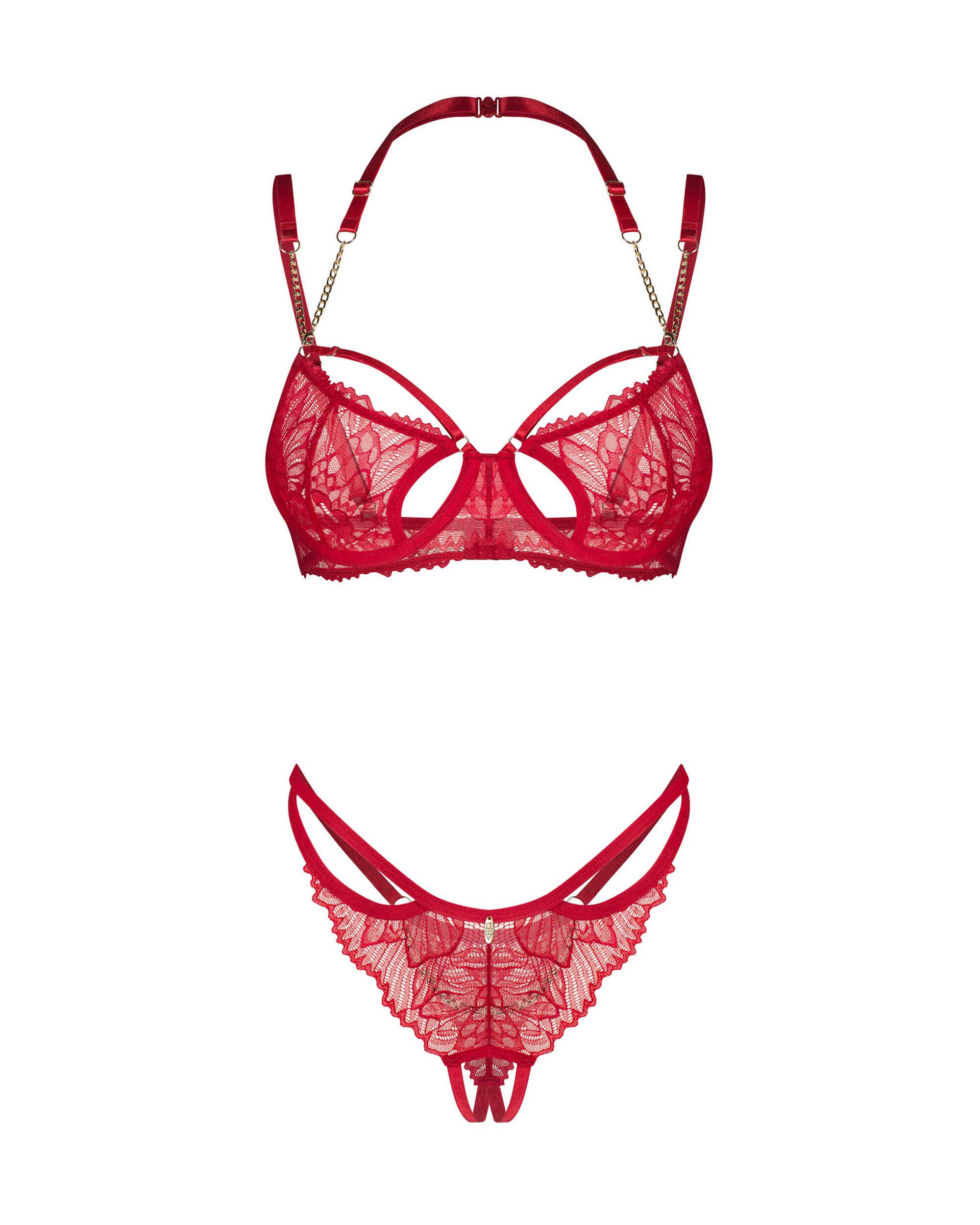 Matildea ensemble lingerie ouvert rouge – Image 7
