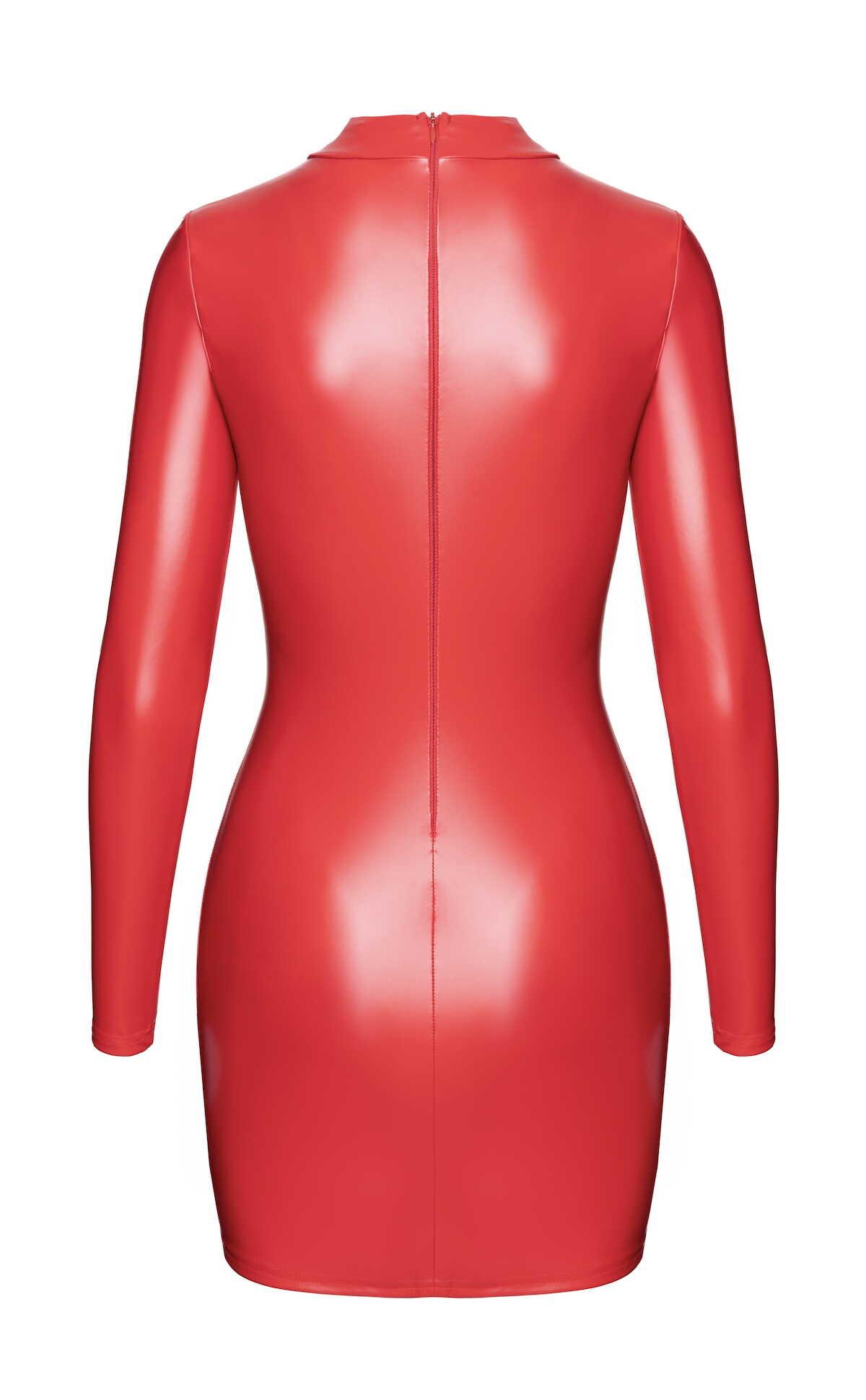 F367 Bombshell Robe Moulante ouverte Red – Image 9