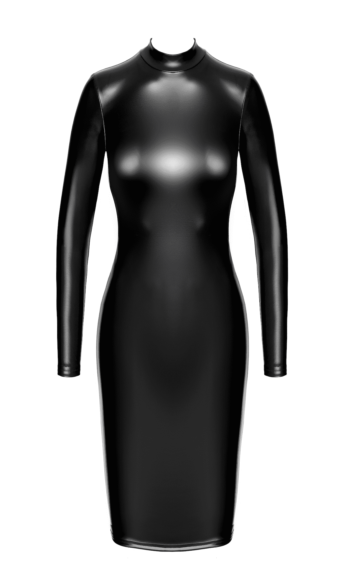 F371 Luxuria robe mi-longue cristal transparente – Image 7