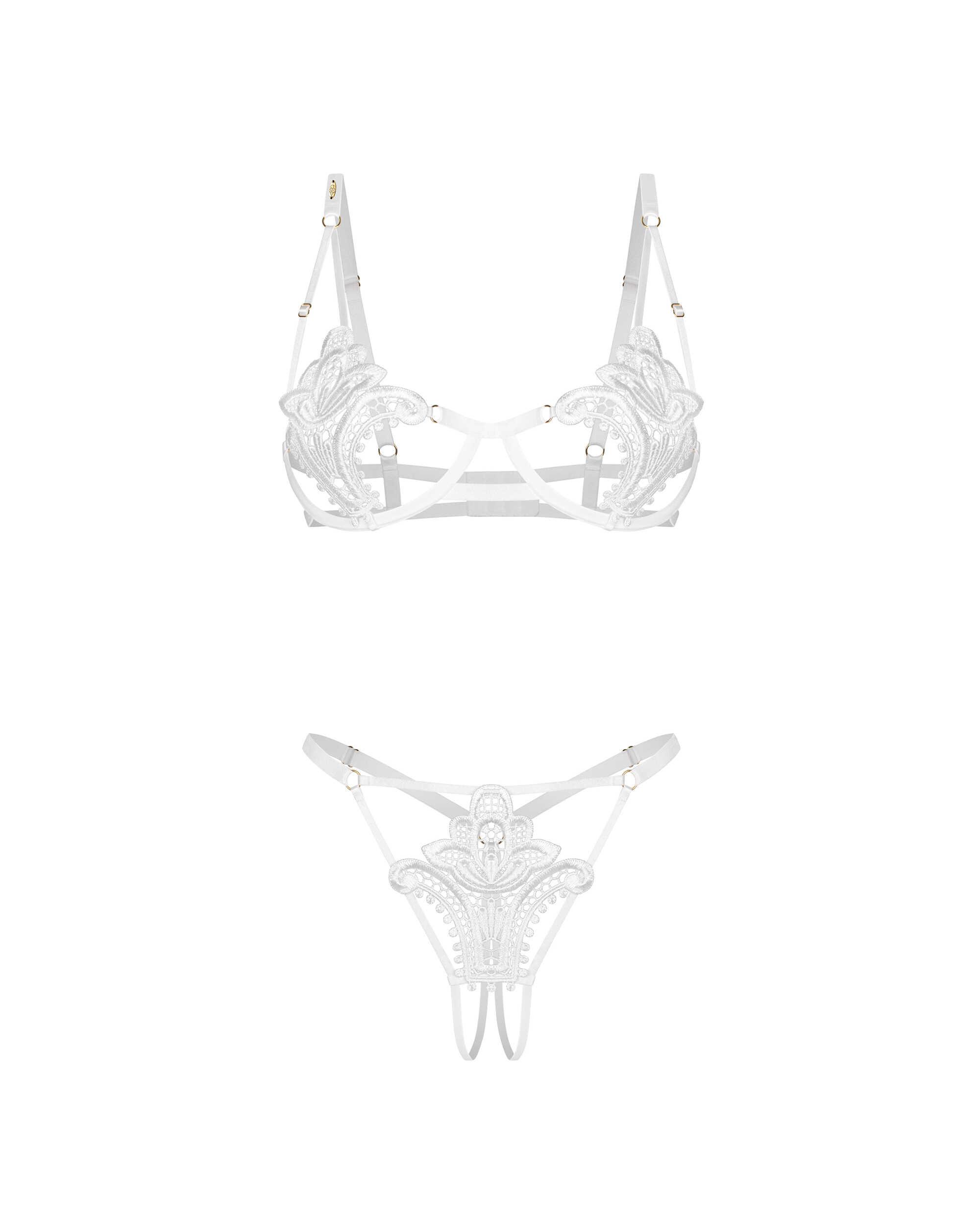 Luise Sublim ensemble ouvert 2 pièces - Blanc – Image 9