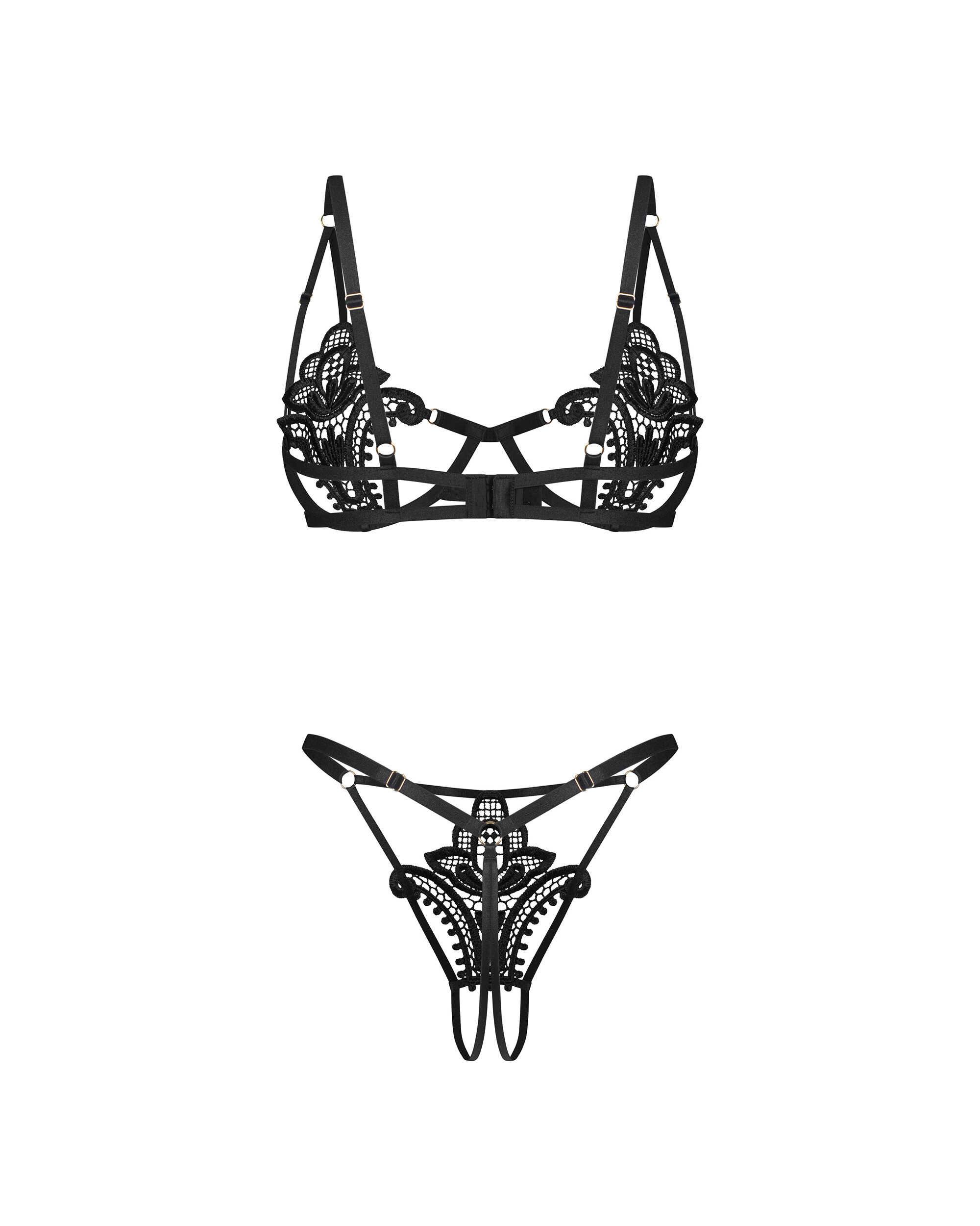 Luise Sublim ensemble ouvert 2 pièces - Noir – Image 8