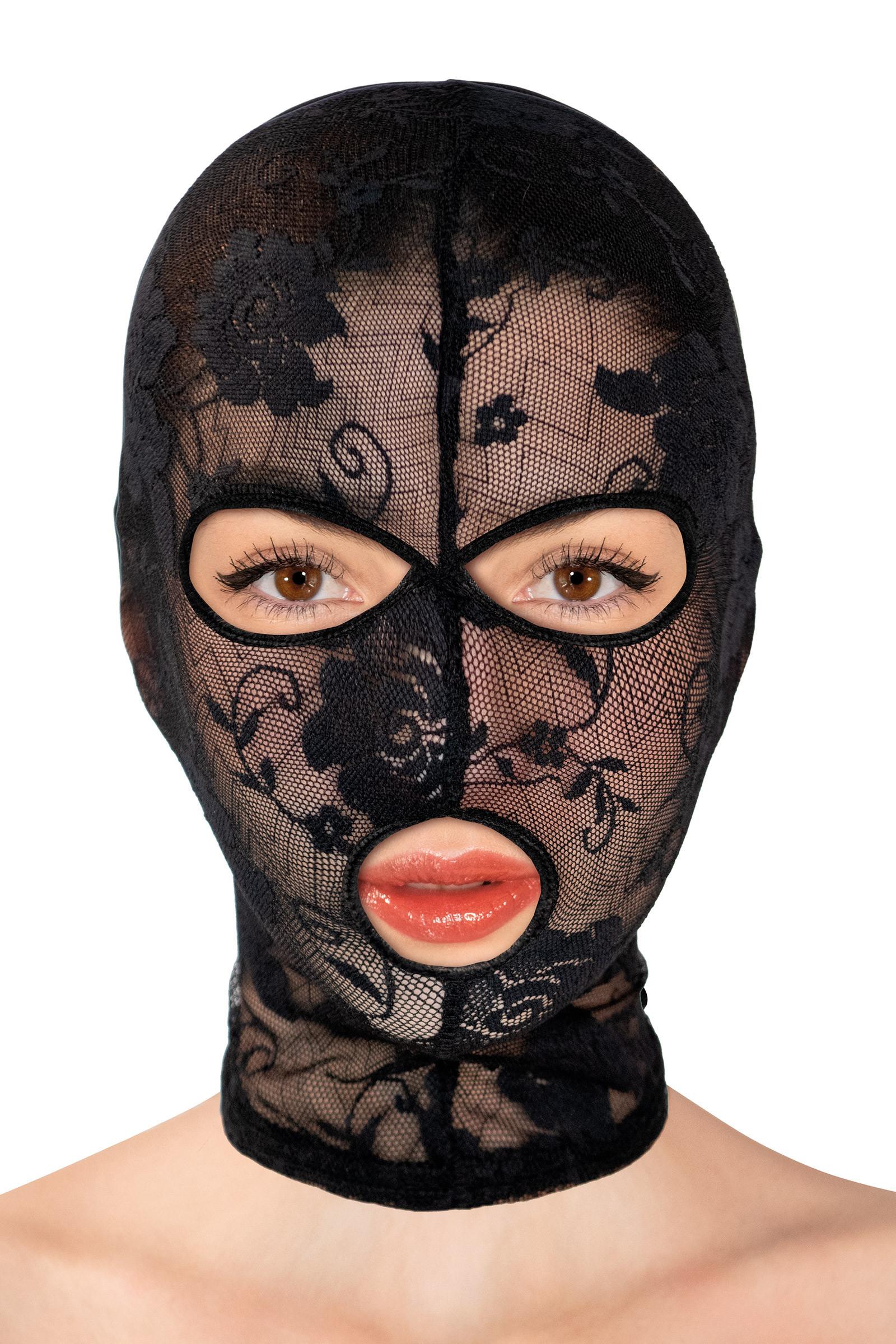 Cagoule fétichiste en dentelle Fetish Tentation