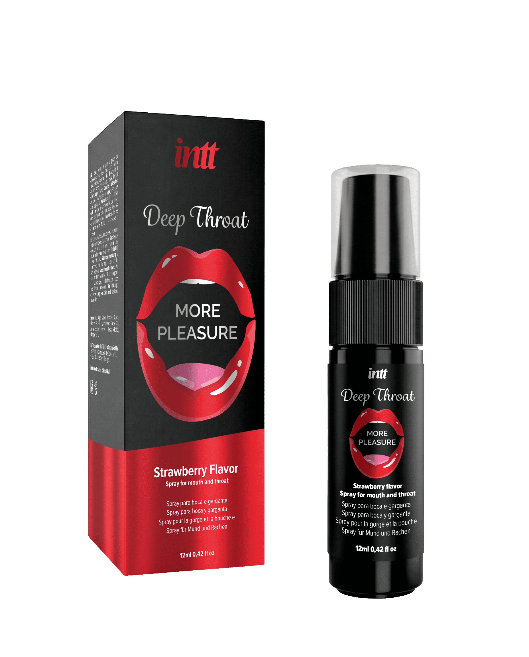 Deep Throat Fraise - Srapy pour la bouche et gorge profonde