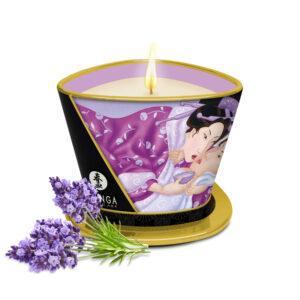 Bougie de massage lueur et caresses - Lavande