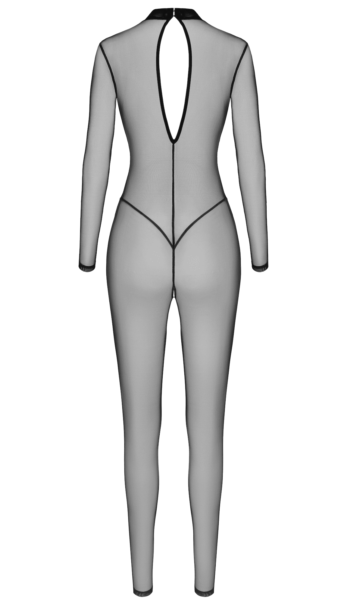 F387 Catsuit transparent noir – Image 9