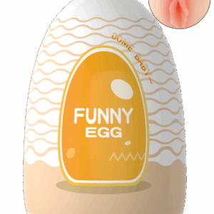 Gaine Masturbatrice Réutilisable FUNNY EGG – Design Réaliste Vagin lèvres moyennes
