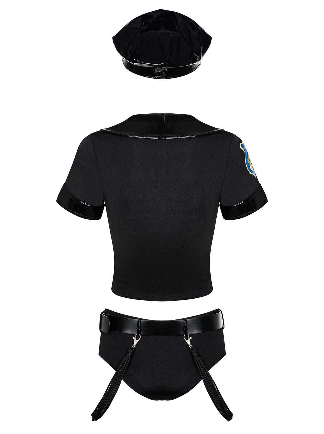 Police set Costume 6 pièces – Noir