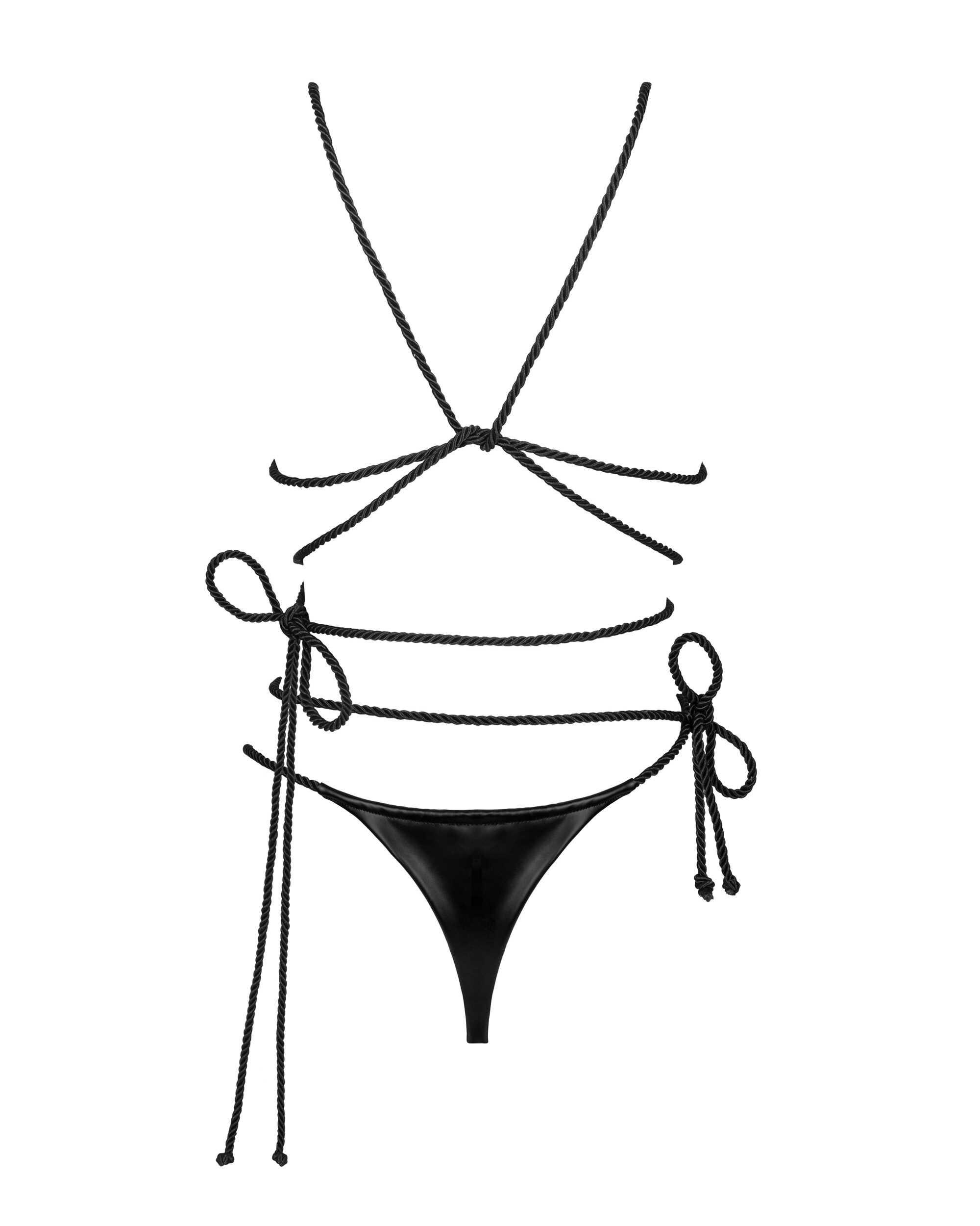 Cordellis ensemble – Noir wetlook