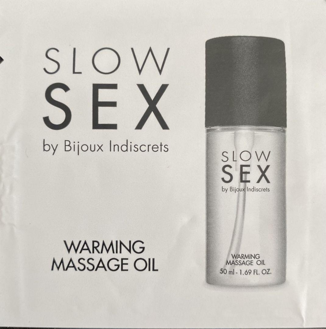 Huile de massage chauffante dosette – Slow Sex – 1 ml