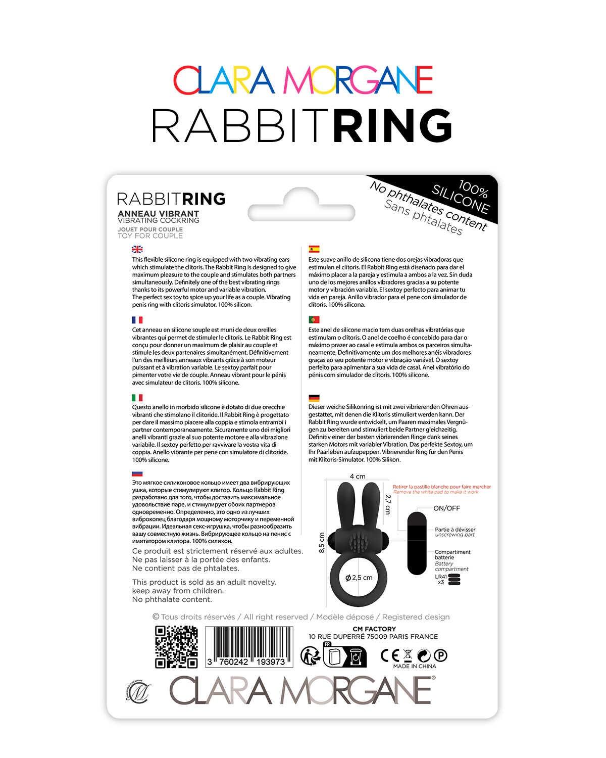 Rabbit Ring Clara Morgane – Noir