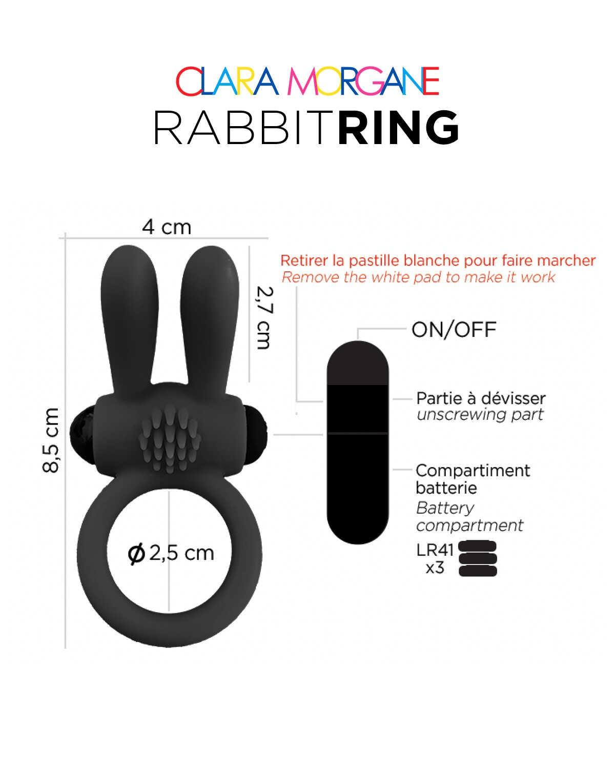 Rabbit Ring Clara Morgane – Noir