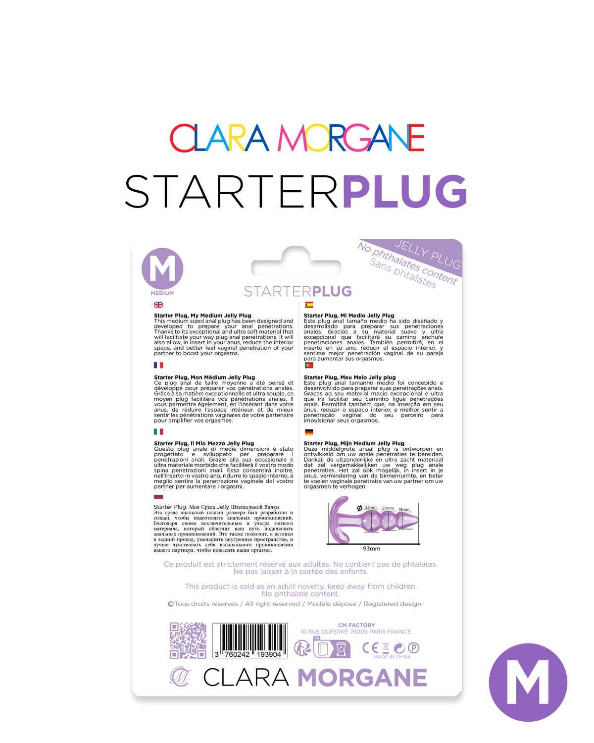 Starter plug Clara Morgane – Mauve (M)