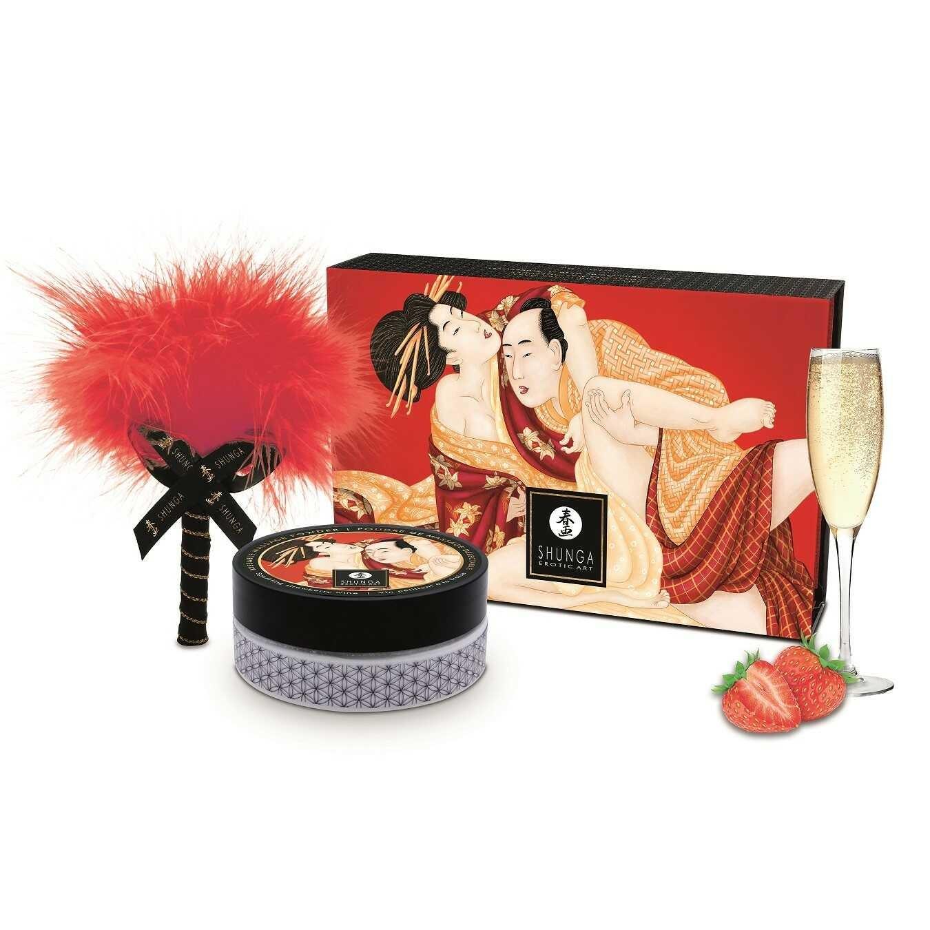 Poudre de massage délectable – Fraise et champagne