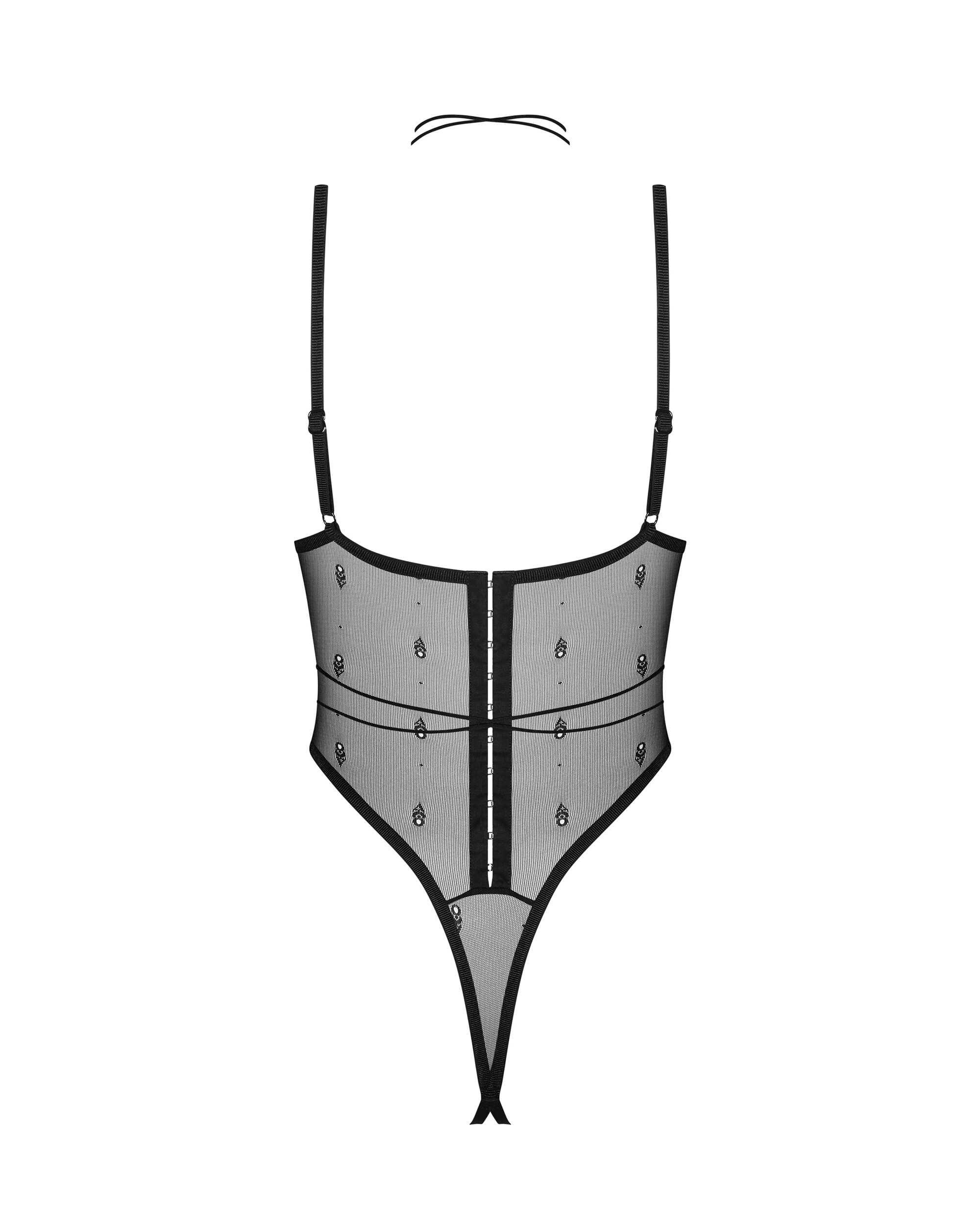 Anniverse special body ouvert et harnais – Noirs