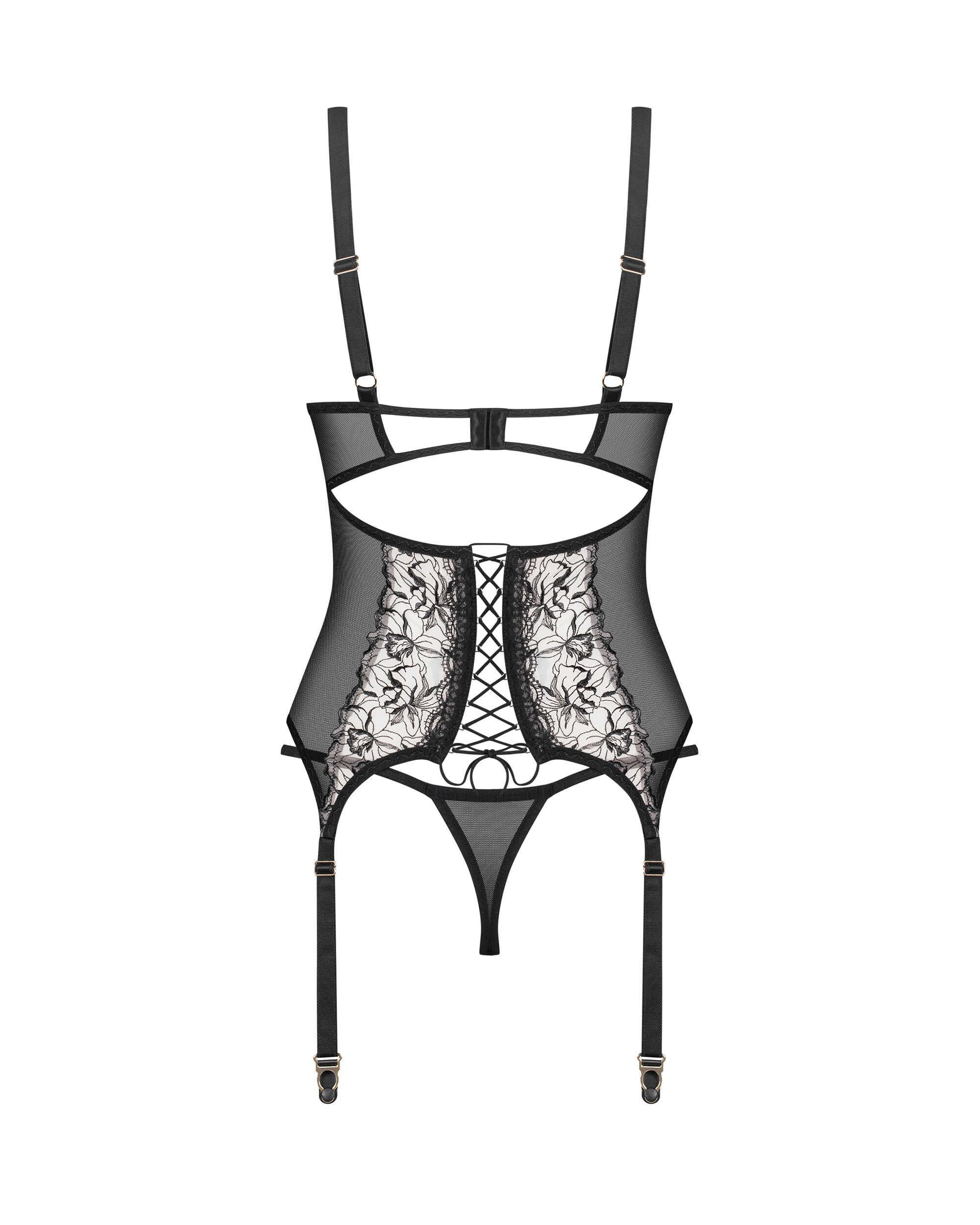 Vila blanes corset et string – Noirs