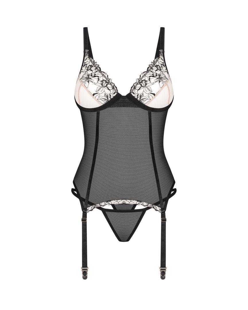 Vila blanes corset et string – Noirs