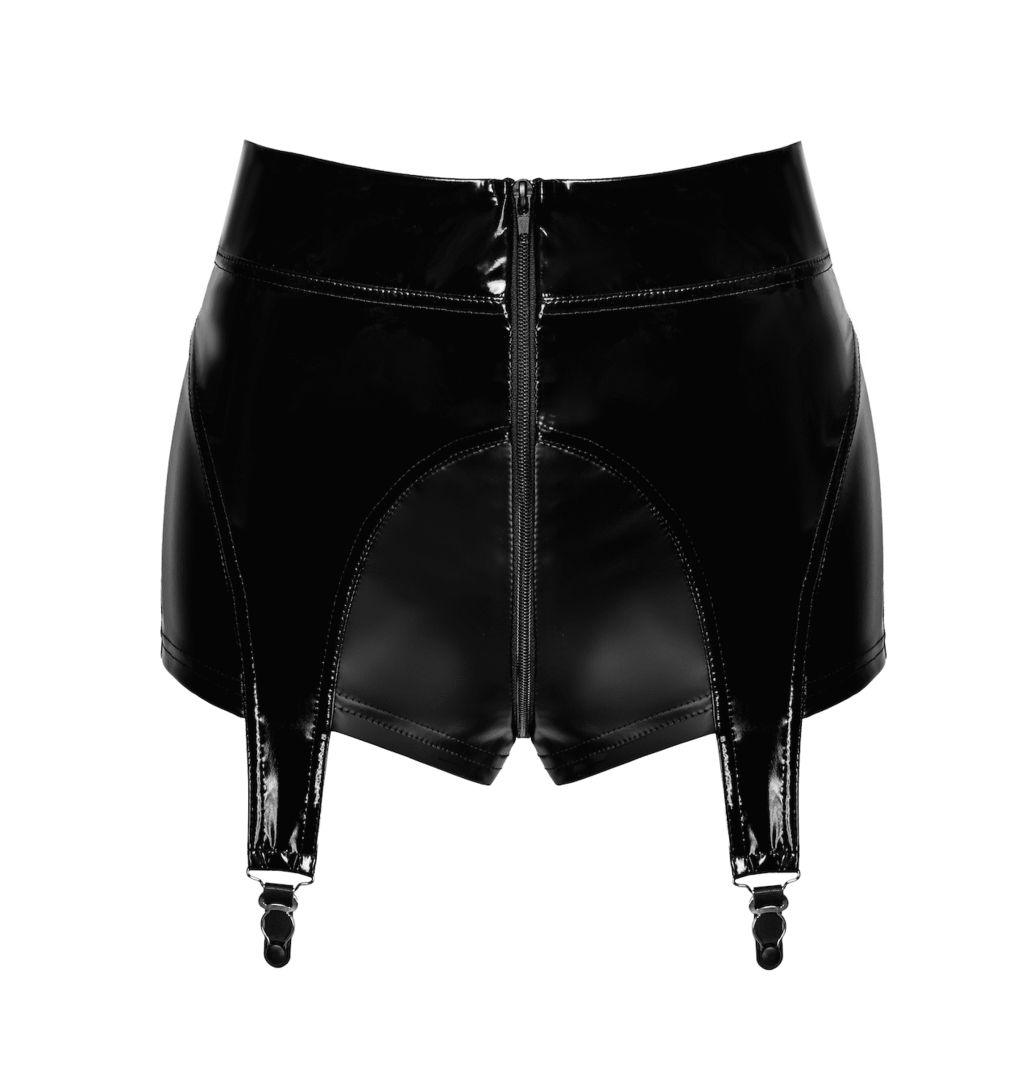 F325 Short porte-jarretelles en vinyle et wetlook – Image 7