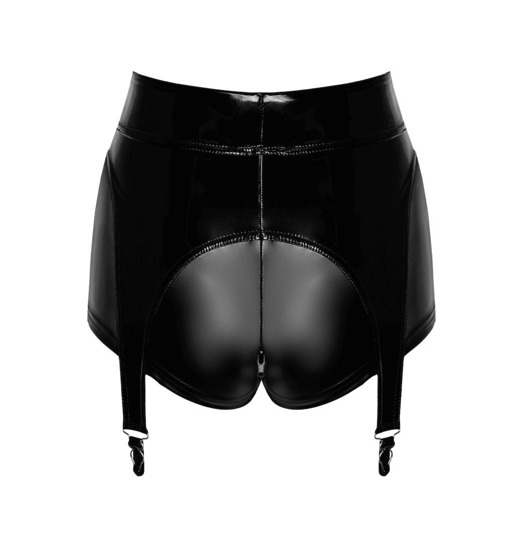 F325 Short porte-jarretelles en vinyle et wetlook – Image 8